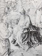 Albrecht Durer Youth kneeling beffore the judge painting